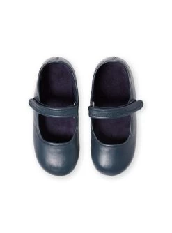 Chausson Babies Cuir Marine Enfant Fille -Dpam 19WK35E1D07 070 4