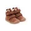 Boots Flexible Croûte De Cuir Marron Bébé Garçon