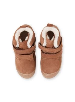 Boots Flexible Croûte De Cuir Marron Bébé Garçon -Dpam 19WK38Y1D0D 080 4