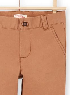 Pantalon Uni Marron Enfant Garçon -Dpam 21W902E1PAN I810 3