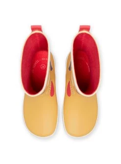 Bottes De Pluie Jaunes à Motifs Cœurs Fantaisie Enfant Fille -Dpam 21XK3511D0C 400 4