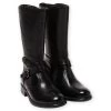 Bottes Cavalières Noires En Cuir Enfant Fille -Dpam 21XK3583D10 090 1
