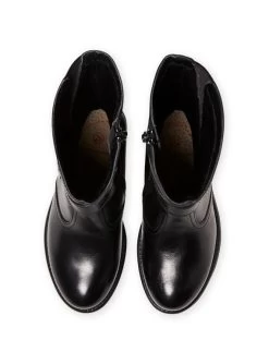 Bottes Cavalières Noires En Cuir Enfant Fille -Dpam 21XK3583D10 090 4