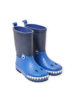 Bottes De Pluie Bleu Marine Motif Dragon Enfant Garçon