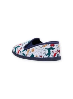Chaussons Gris Chiné Motif Animaux Enfant Garçon -Dpam 21XK3622D0B 943 3