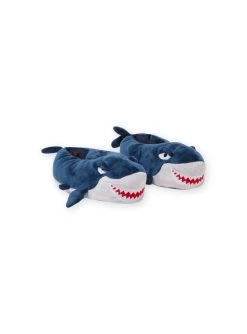 Pantoufles Bleues Requin 3D Enfant Garçon