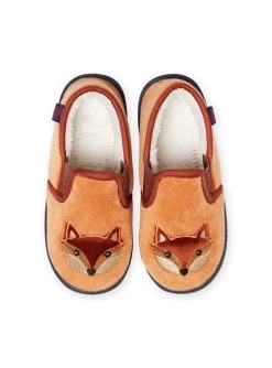 Chaussons Fourrés Jaune Motif Renard Enfant Garçon -Dpam 21XK3636D0B 010 4