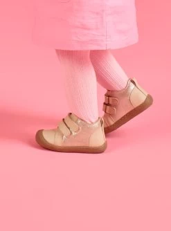 Bottillons Rose Clair En Cuir Bébé Fille -Dpam 21XK3751D0F 030 2