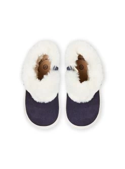 Bottes Bleu Marine En Suède Et Détails Fourrure Bébé Fille -Dpam 21XK3781D10 070 4