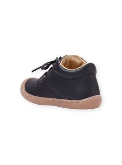 Botillons En Cuir Bleu Marine à Lacets Bébé Garçon -Dpam 21XK3851D0F 070 4