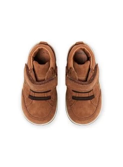 Baskets Camel En Suède Bébé Garçon -Dpam 21XK3871D3F 804 4