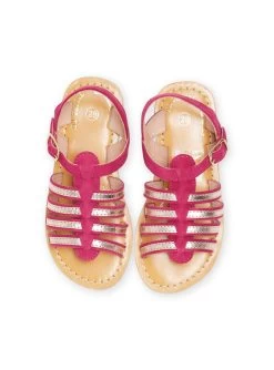 Sandales Spartiates Fuchsia Enfant Fille -Dpam 22KK354FD0E 304 4