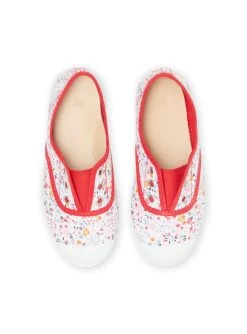 Tennis En Toile Multicolores à Imprimé Fleuri Enfant Fille -Dpam 22KK3594D16 099 4