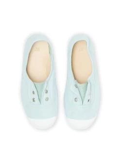 Tennis En Toile Vert Pâle Enfant Fille -Dpam 22KK3596D16 602 4