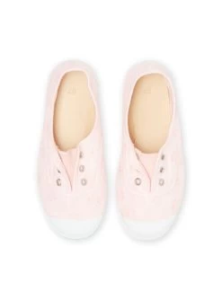 Tennis En Toile Rose Clair Enfant Fille -Dpam 22KK3597D16 321 4