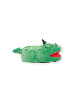 Pantoufles 3D Vertes Crocodiles Enfant Garçon -Dpam 22KK3611PTD 600 3