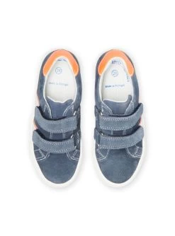 Baskets Bleues à Détails Fluos Enfant Garçon -Dpam 22KK3633D3F C201 4