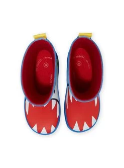 Bottes De Pluie Bleu Marine à Motif Tigre Enfant Garçon -Dpam 22KK3662D0C 070 4