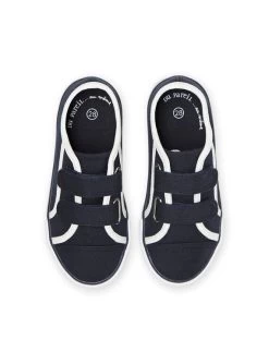 Tennis Bleu Marine Et Blanches Enfant Garçon -Dpam 22KK3691D16 070 5