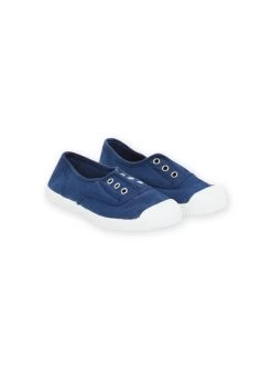 Tennis En Toile Bleu Marine Enfant Garçon