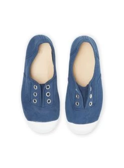 Tennis En Toile Bleu Marine Enfant Garçon -Dpam 22KK3696D16 070 4