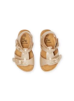 Sandales Dorées Bébé Fille -Dpam 22KK3745D0E 954 4