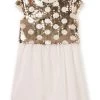 Robe Or Clair à Sequins Réversibles Enfant Fille -Dpam 22S901Q4ROB K008 1