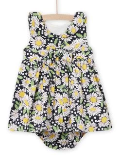 Robe Et Bloomer Imprimé Fleuri Bébé Fille -Dpam 22SG09Q1ROB 001 5