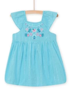 Robe Bleue Bébé Fille