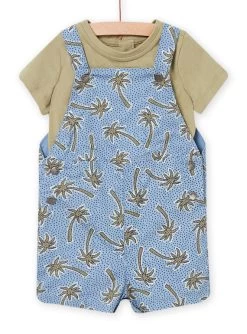 Ensemble Vert Pistache Et Bleu Bébé Garçon -Dpam 22SG10S1ENS 610 3