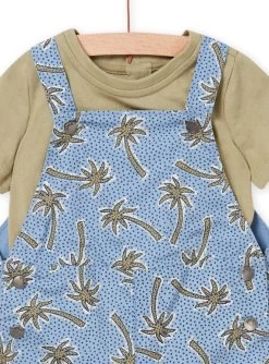 Ensemble Vert Pistache Et Bleu Bébé Garçon -Dpam 22SG10S1ENS 610 6