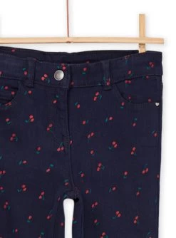 Pantalon En Toile à Imprimé Cerise -Dpam 22W901B3PAN 070 4