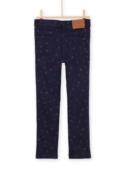 Pantalon En Toile à Imprimé Cerise -Dpam 22W901B3PAN 070 5