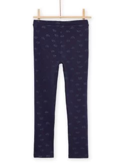 Legging à Imprimé Arc-en-ciel Bleu Marine -Dpam 22W901C4PAN C205 3