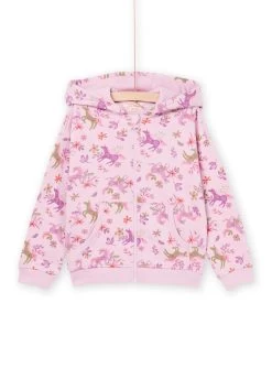 Haut De Jogging Rose à Capuche