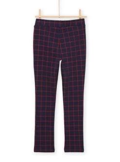Pantalon Souple à Carreaux Bleu Et Rouge -Dpam 22W901D1PAN 070 3