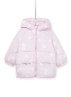 Doudoune à Imprimé Cerise