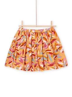 Jupe Fluide à Volants à Imprimé Feuille -Dpam 22W901N1JUP B107 3