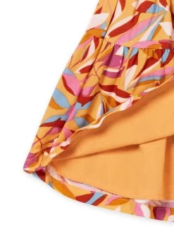 Jupe Fluide à Volants à Imprimé Feuille -Dpam 22W901N1JUP B107 5