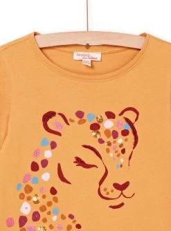 T-shirt à Animation Léopard -Dpam 22W901N3TML B107 5