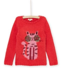 Pull En Maille à Animation Chat -Dpam 22W901P1PUL F503 3