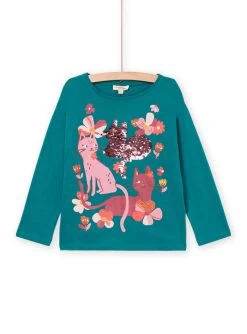 T-shirt Manches Longues Animation Chats -Dpam 22W901P3TML C217 3