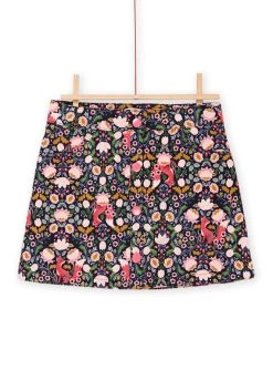 Jupe En Velours à Imprimé Fleuri -Dpam 22W901Q1JUP C205 3