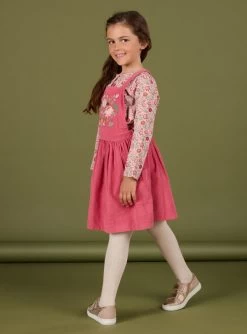 Robe Velours Volantée Brodée