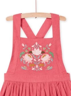 Robe Velours Volantée Brodée -Dpam 22W901Q2ROB D305 4