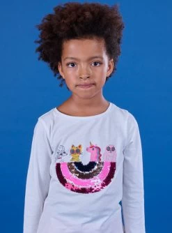 Tee Shirt Manches Longues Ecru