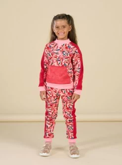 Pantalon De Jogging à Imprimé Feuilles