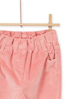 Pantalon Paperbag Rose En Velours Côtelé 8 Pantalon Paperbag Rose En Velours Côtelé -Dpam 22W901S1PAN D324 4