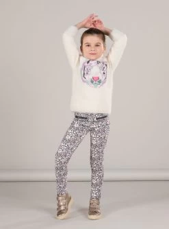 Pantalon à Imprimé Fleuri