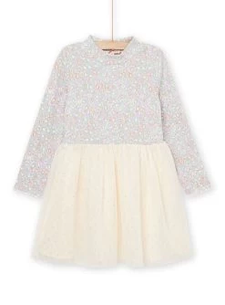 Robe à Manches Longues En Tulle